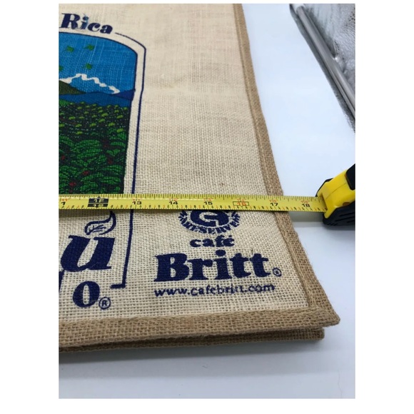 Cafe Britt of Costa Rica Burlap Tote Bag NWOT - Picture 6 of 6